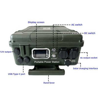 Station électrique de camping extérieur de 7000 W avec dispositif automatique d'extinction d'incendie à démarrage à chaud