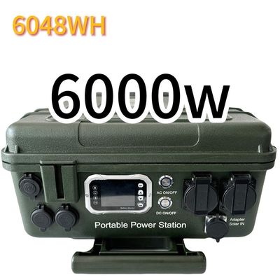 Station de chargement solaire RV haute capacité 6000W/6048wh avec cadre moyen ABS