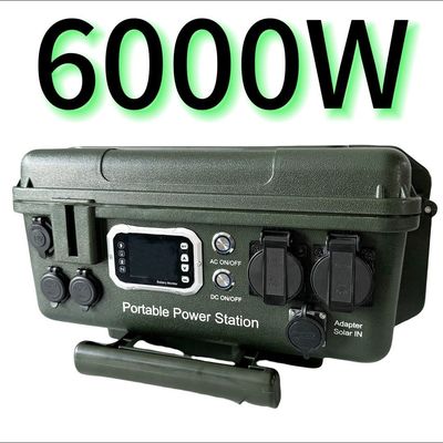 Contrôleur MPPT 6000W/6048wh Station électrique mobile extérieure à courant alternatif/circulateur continu portable pour produits