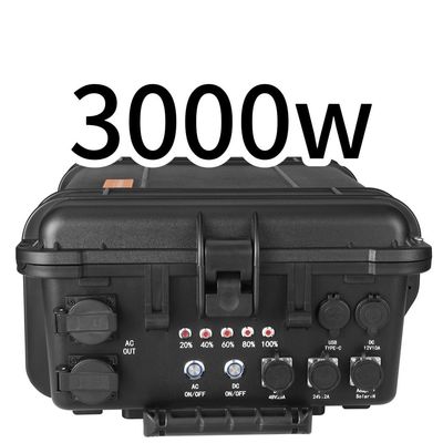 Station électrique de secours d'urgence multifonctionnelle à poulie de 3000 W