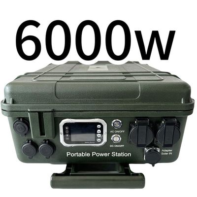 6048wh Générateur solaire mobile de grande capacité 6000W Station électrique pour une forte demande