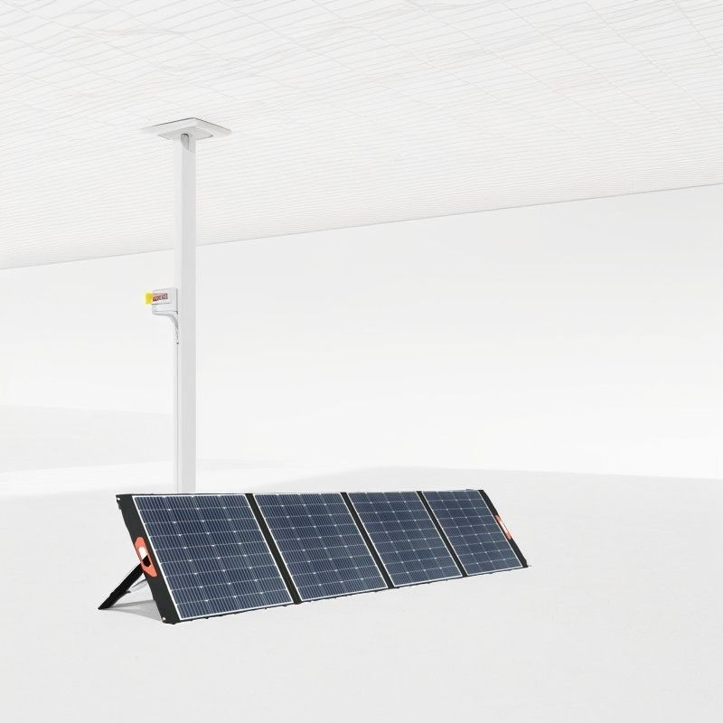 UB-100 Panneau solaire extérieur durable vert de puissance nominale de 100 W Appareil portable pliable