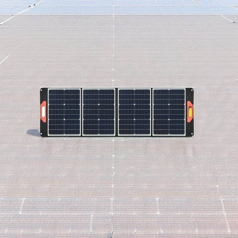 Kit photovoltaïque solaire pliable pour les centrales électriques et les campings 100W 12V