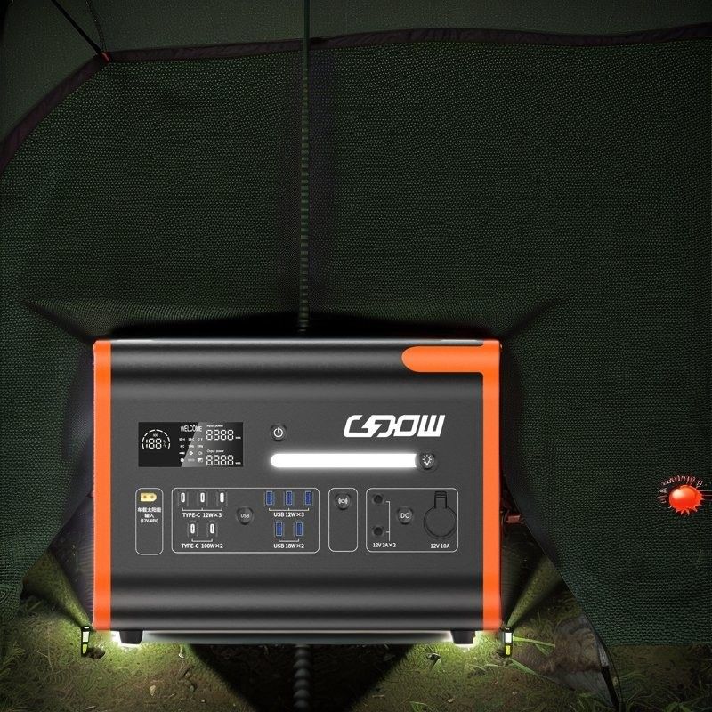 Invertisseur d'onde sinusoïdale pure AT22 2200W Lcd alimentation électrique portable pour le camping à domicile
