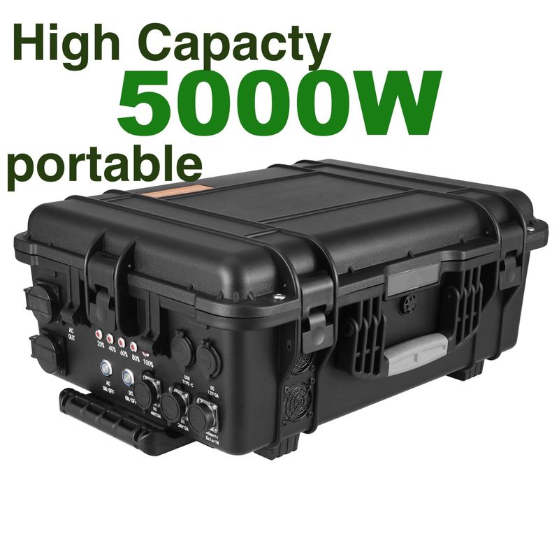 Station solaire de 4800wh LiFePO4 personnalisée pour les urgences de voiture pour les aventures en plein air