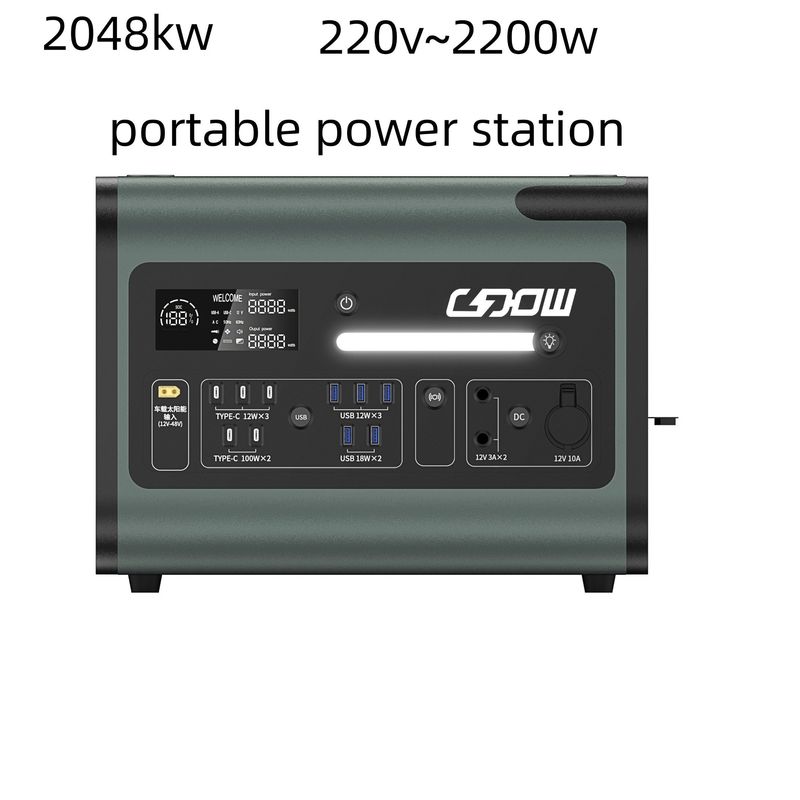 405*275*303 mm Lumière de camping et trésor de recharge dans une centrale électrique portable