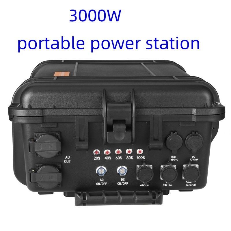 Option de personnalisation Station solaire portable de 3000 W pour le stockage d'énergie en extérieur
