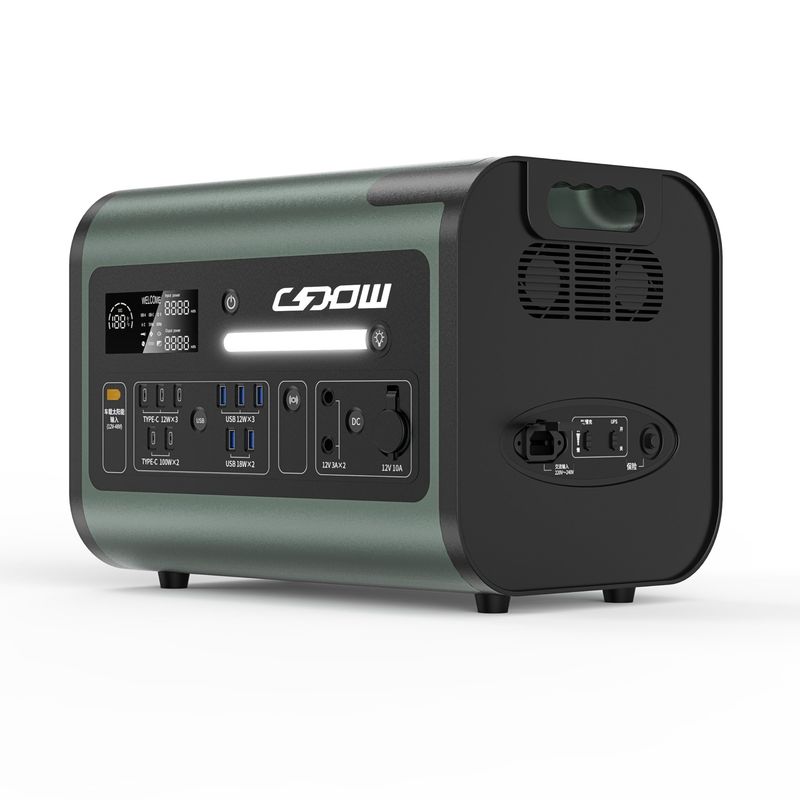 LiFePO4 centrale électrique portable de 2000 W de stockage d'énergie alimentation électrique AT22 pour le ménage