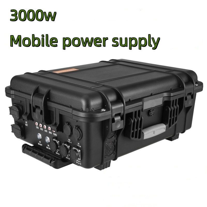 Batterie de stockage d'énergie de 3000 wh LiFePO4 Générateur solaire portable 110V/220V