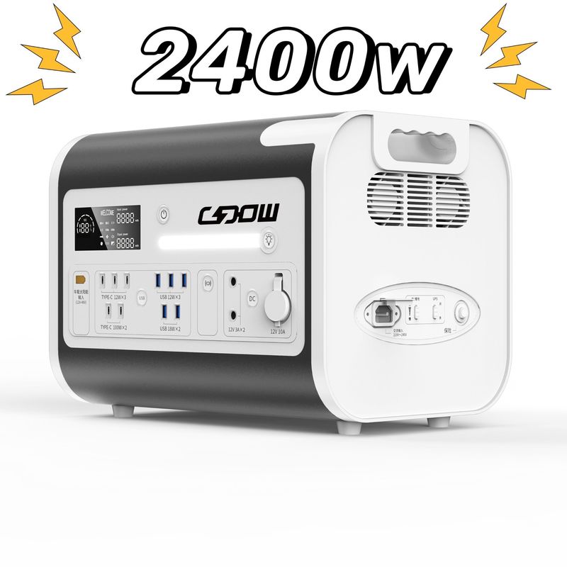 Générateur solaire à inverseur d'onde sinusoïdale pure pour une centrale électrique d'urgence et de camping en extérieur