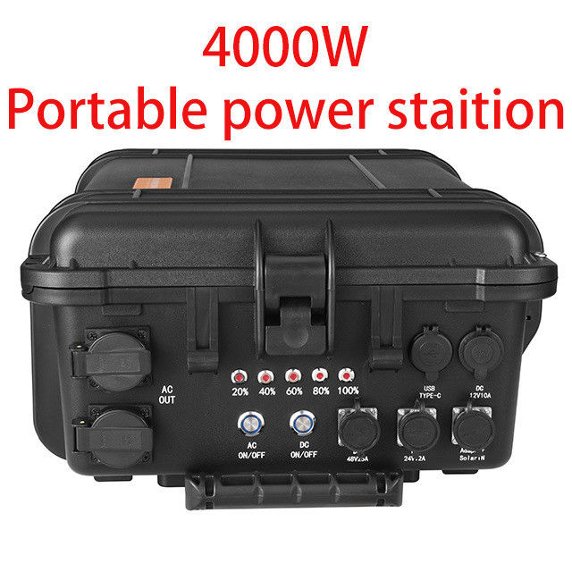 Énergie de camping extérieur de grande capacité 4000W et générateur solaire USB/type-C 18W Max