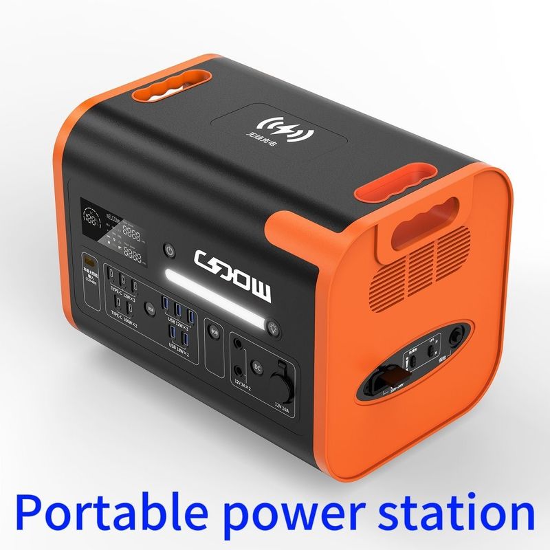 Appareil d'alimentation mobiles rechargeable de type C Station solaire de 2200 W pour ordinateurs portables de téléphonie mobile
