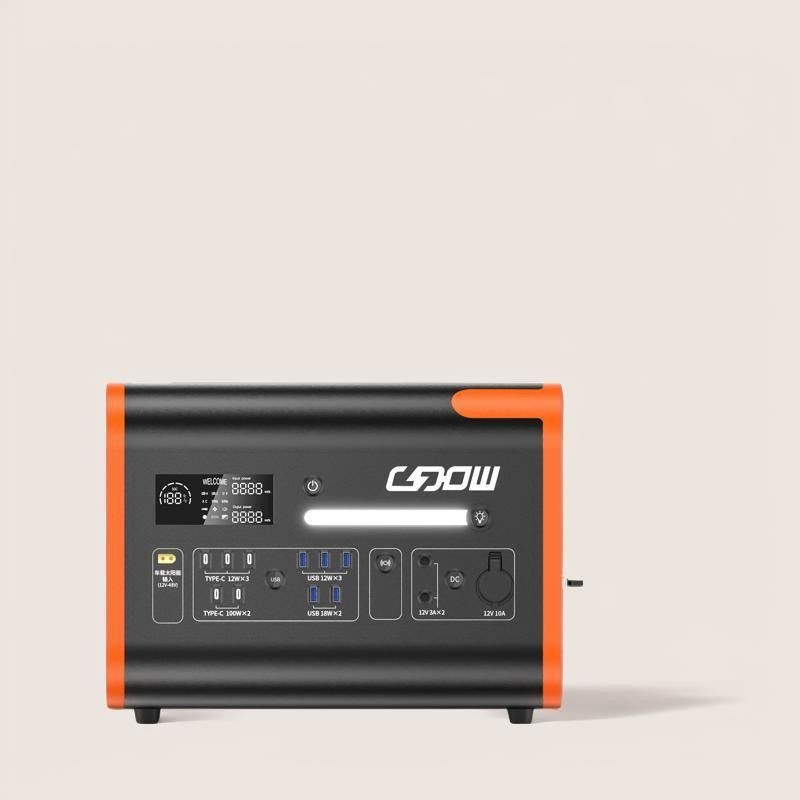 Générateur solaire portable à batterie LiFePO4 avec sortie et panneau de type C 3*18W/2*100W