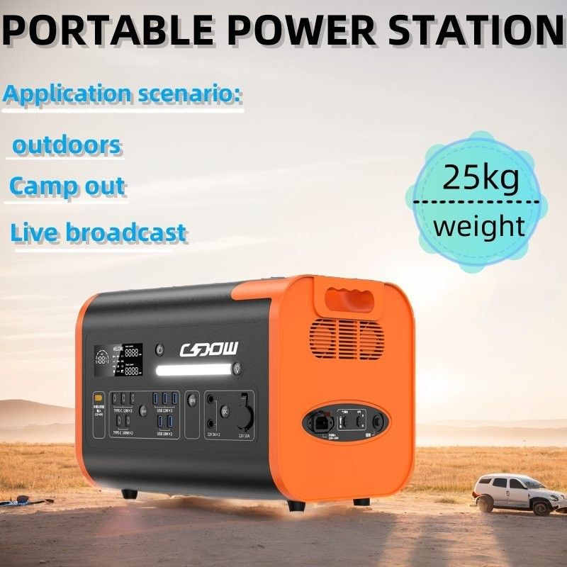 600W 1800W 2000W batterie portable au lithium fer phosphate pour la centrale éolienne solaire
