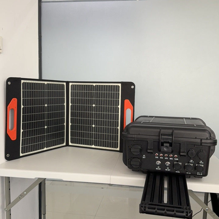 Station d'énergie solaire mobile d'urgence de 4000 W avec USB/Type-C 18 W Max et longue durée