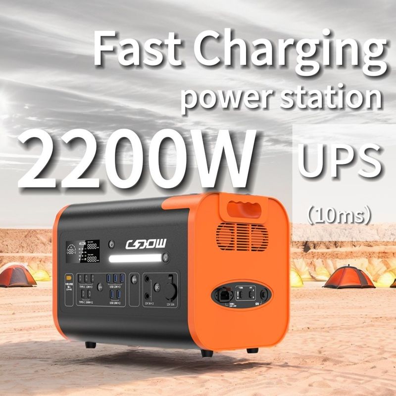 Chargement sans fil Banque d'alimentation portable pour ordinateur portable et camping en 2024
