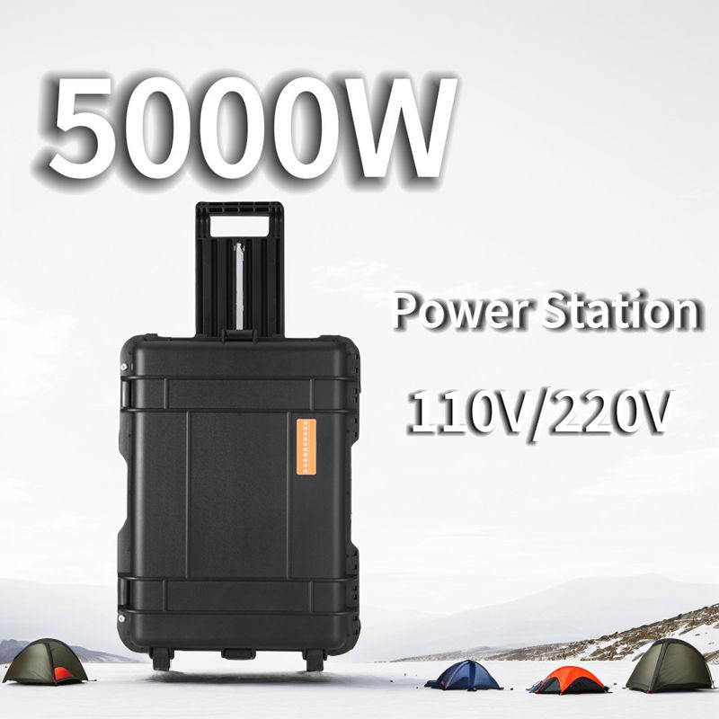 15A Max courant de sortie CA centrale solaire portable 5000W pour la maison et le camping