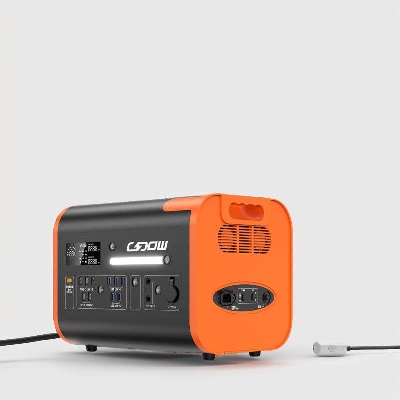 Allemagne 2000W 2048wh sortie CA-CC prise électrique mobile portable centrale électrique au lithium générateur solaire