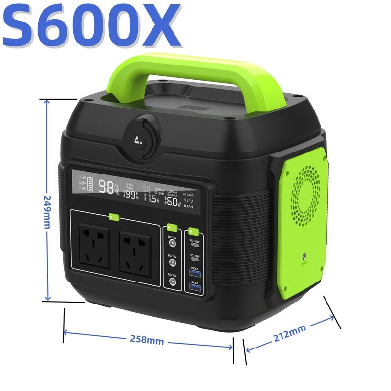 Banque d'alimentation portable Direct Camping Chargeur solaire Lithium Power Station USB DC AC Sortie 110V 220V 600W