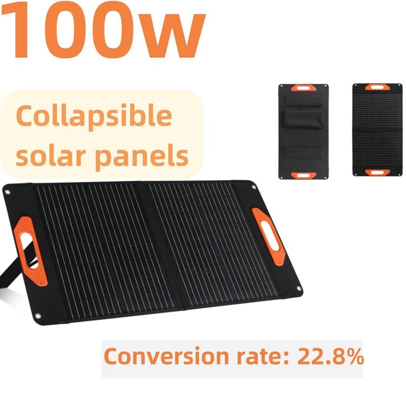 Panneaux solaires monocristallins de silicium à chaud de 100 W Taille ouverte 169,8 * 43,1 * 3,2 cm / 66,9 * 17 * 1,3 pouces