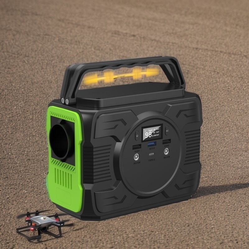 DC1 2 sortie 12V-16.8V/6A Générateur solaire mobile d'urgence pour activités extérieures
