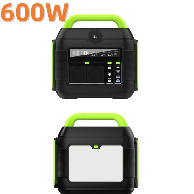 600W centrale électrique portable rechargeable Lifepot4 batterie UPS extérieure pour toutes les marques