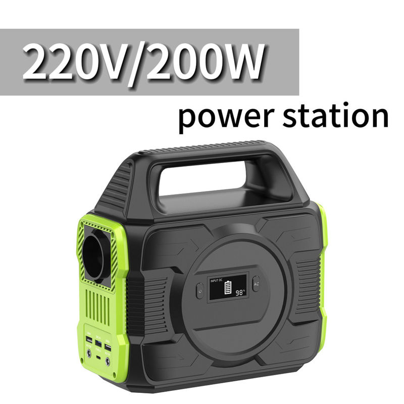 Générateur solaire portable de type C d'entrée/sortie 5V/2.4A de 200 W avec sortie CA à ondes modifiées