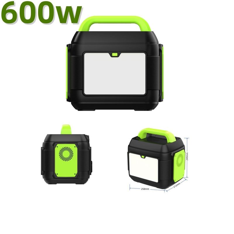 Centrale électrique portable 2024 Mini générateur solaire chaud de 600 W avec une capacité nominale de 576 wh