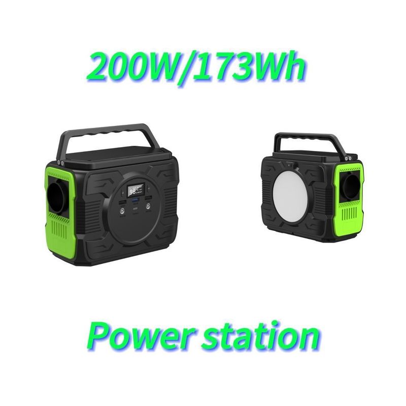 Sortie de courant alternatif à ondes modifiées 200 W stockage d'énergie centrale électrique d'urgence pour extérieur mobile
