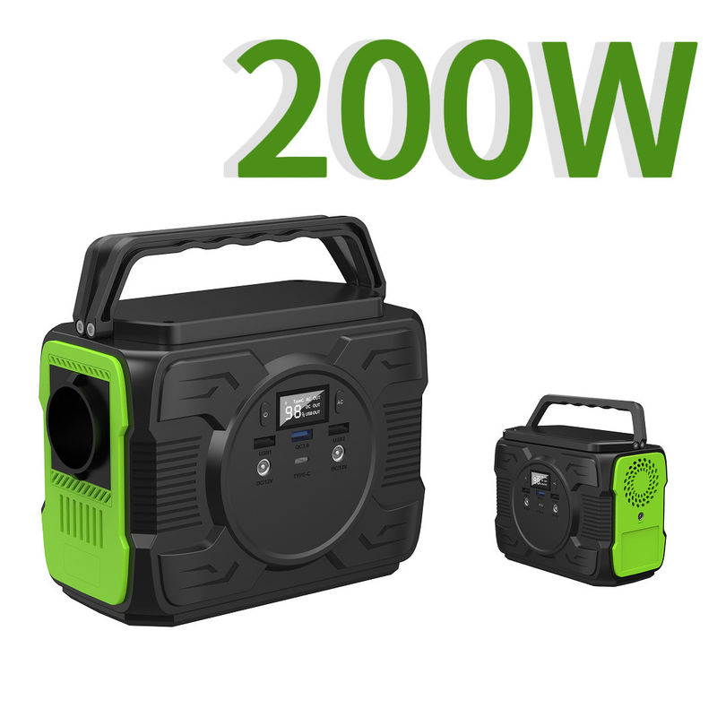 Générateur d'énergie portable de 200 W avec QC3.0 de sortie 9V/2A et capacité nominale 173wh