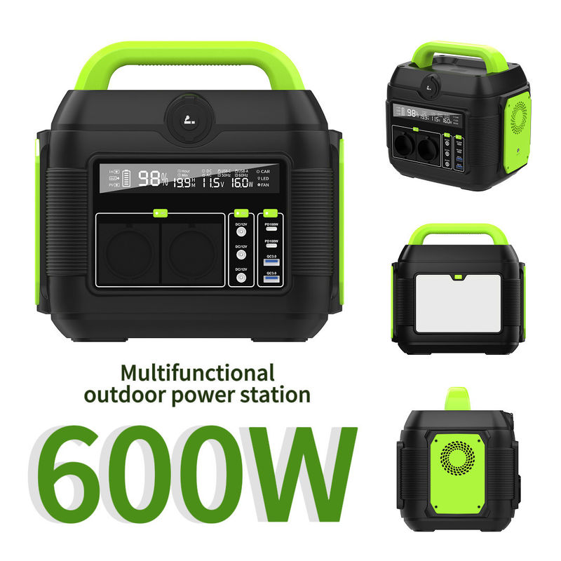 Générateur solaire portable stockage d'énergie 600W centrale électrique Banque d'alimentation pour la maison et les voyages