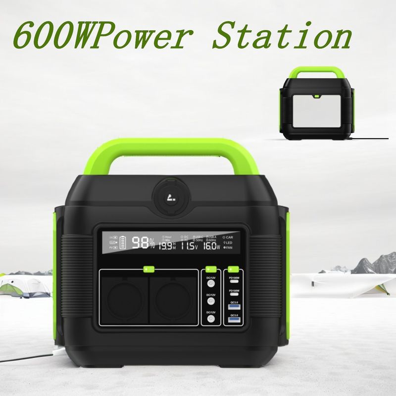 600W S6 MPPT Puissance mobile portable pour le stockage d'énergie dans le camping extérieur