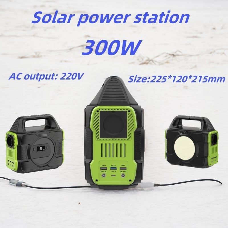 Stockage d'énergie renouvelable Générateur portable de 300W pour le camping en plein air et la recharge de drones