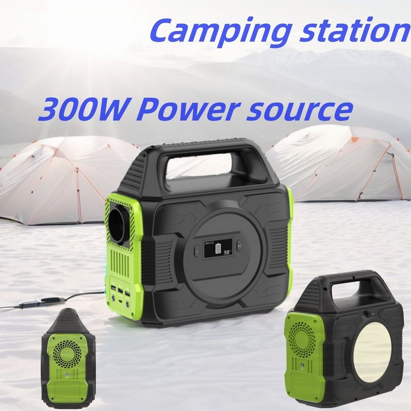 Pack de batterie au lithium extérieur de 300 W Générateur solaire rechargeable AC DC Type-C Batterie de secours d'urgence Station solaire portable
