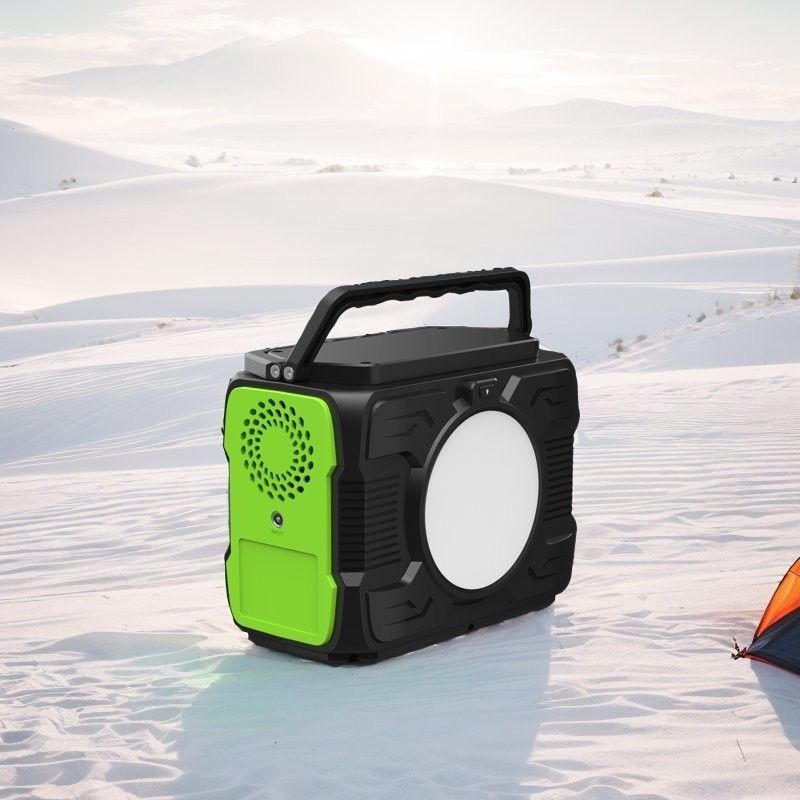 Station électrique portable de 200 W avec entrée/sortie de type C 5V/2,4A et QC3.0 5V/3A