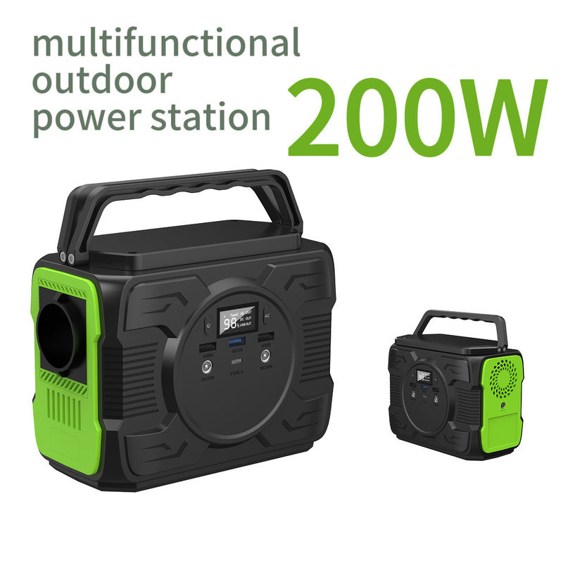 Sortie AC à ondes modifiées 200W alimentation électrique portable pour camping en plein air et en cas d'urgence