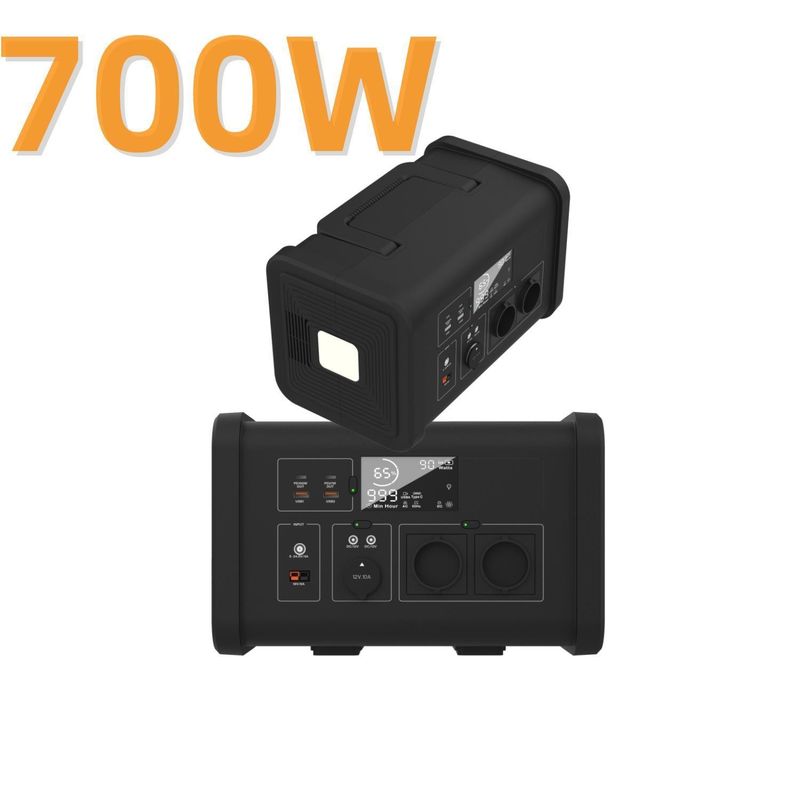 200W 300W 600W 700W Système d'énergie solaire portable pour la maison avec stockage d'énergie au balcon et 1