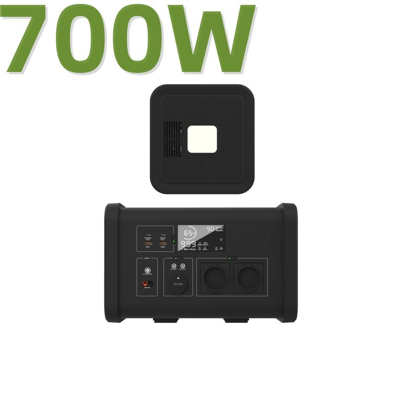 537.6wh LiFePO4 batterie centrale électrique portable Votre outil de base pour le camping et au-delà