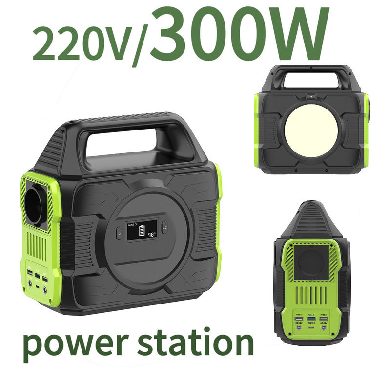 Batterie portable multifonctionnelle de 300 W Station solaire pour camping Batterie de stockage d'énergie