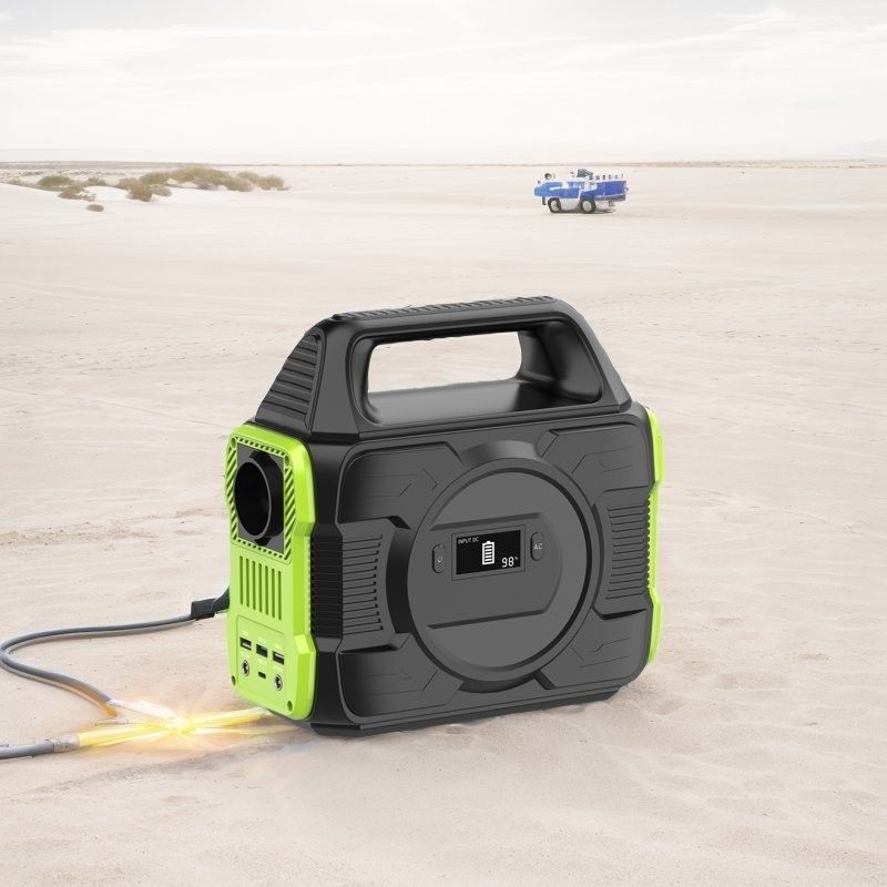 Station électrique mobile à courant alternatif de camping de 300W/600W avec sortie multifonctionnelle et recharge rapide QC3.0