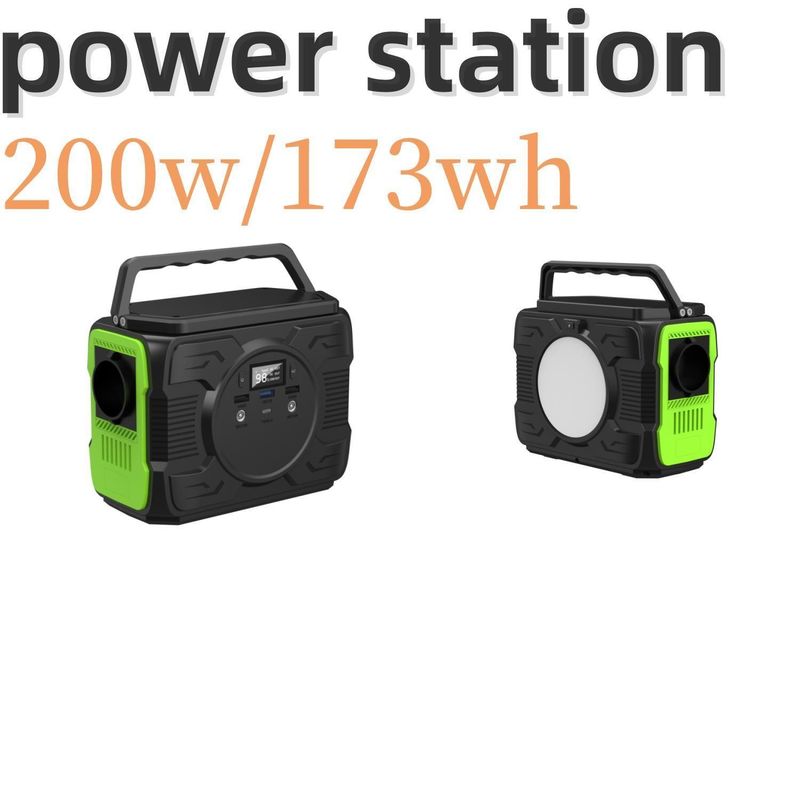 Facilité d'utilisation Centrale électrique portable de 200 W avec charge solaire et batterie lithium-ion