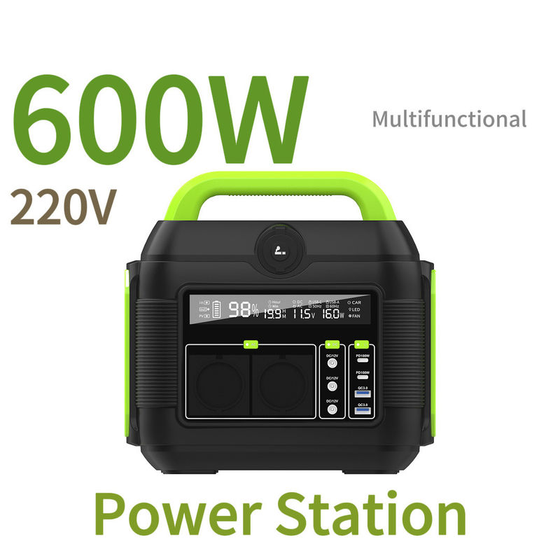 Centrale électrique portable de 600W Générateur de panneaux solaires de 1000W 1500W pour la maison et le camping