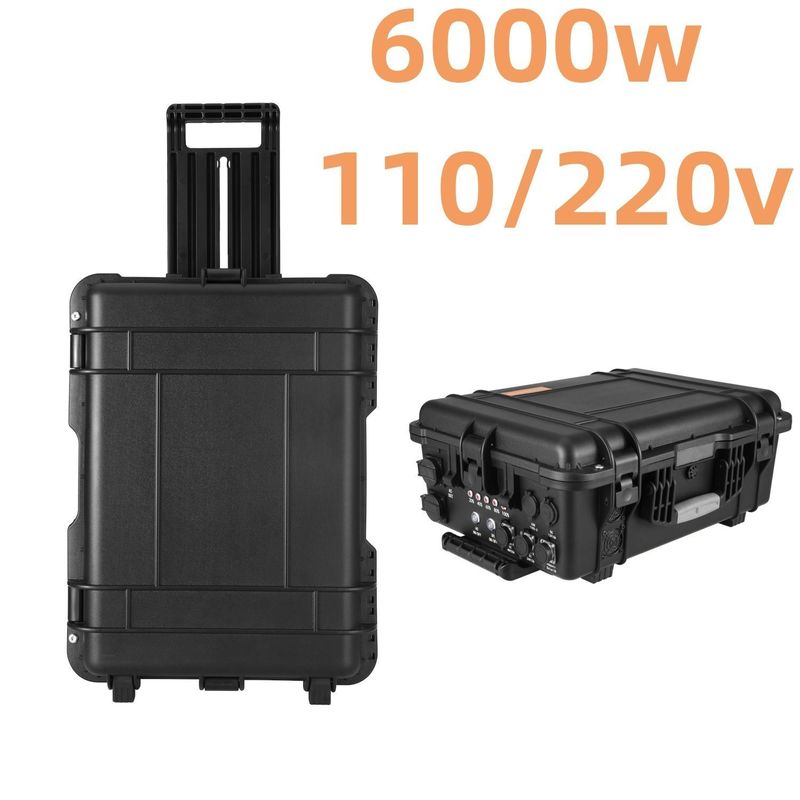 LiFePO4battery 6000W centrale électrique portable Générateur solaire pour activités en plein air