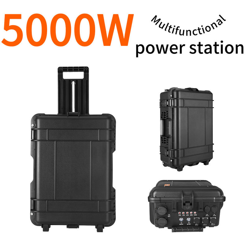 Centrale électrique portable de grande capacité de 5000 W pour la sauvegarde d'urgence à domicile et le camping automobile