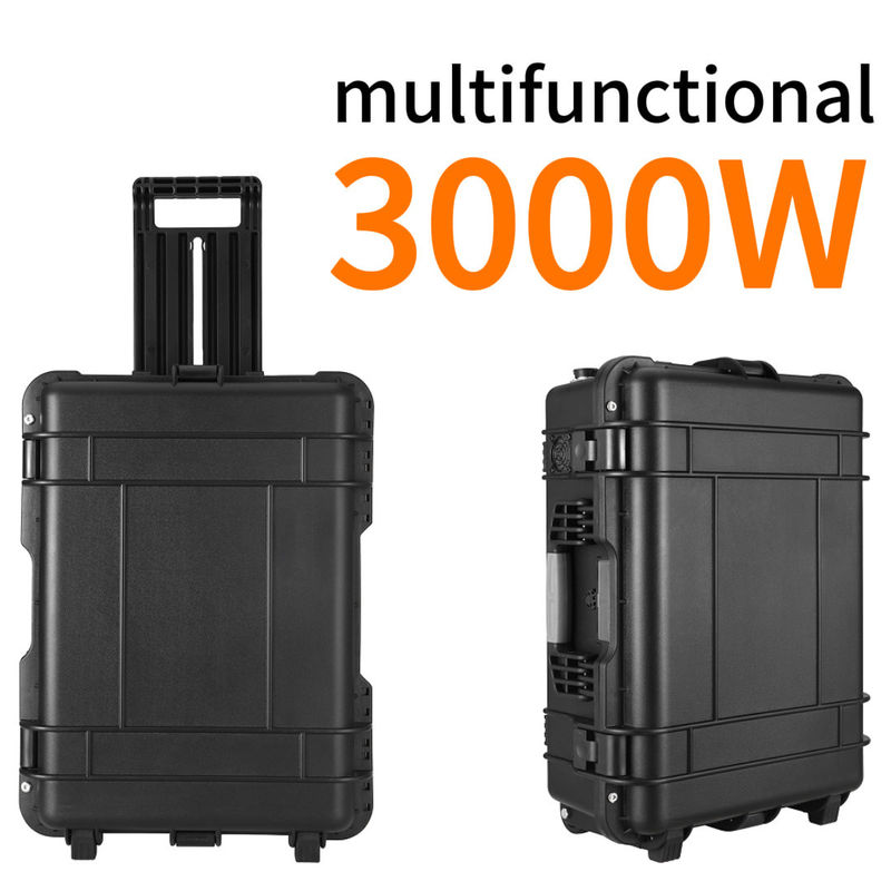 15A Max courant de sortie CA 3000W Lithium LiFePO4 batterie alimentation solaire portable pour la maison extérieure