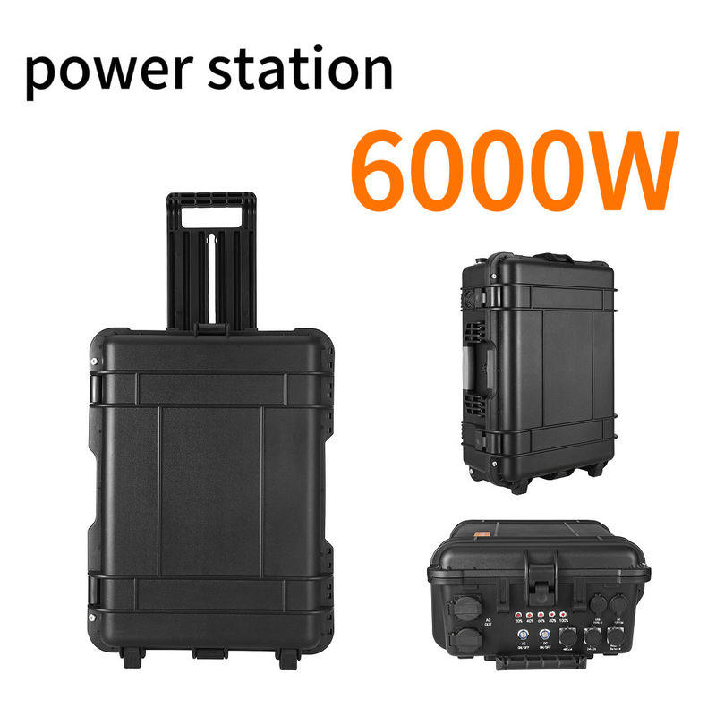 Système d'énergie solaire pour la maison d'électricité portable de 6000W avec courant de sortie CA 15A Max