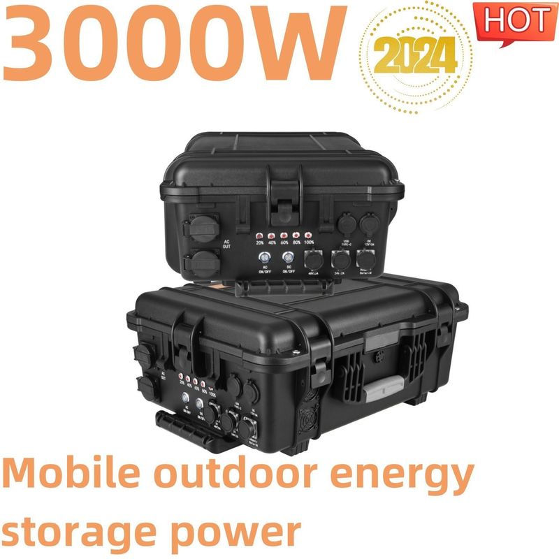 Générateur solaire portable à batterie LiFePO4 de 3000 W pour sauvegarde d'urgence et personnalisation