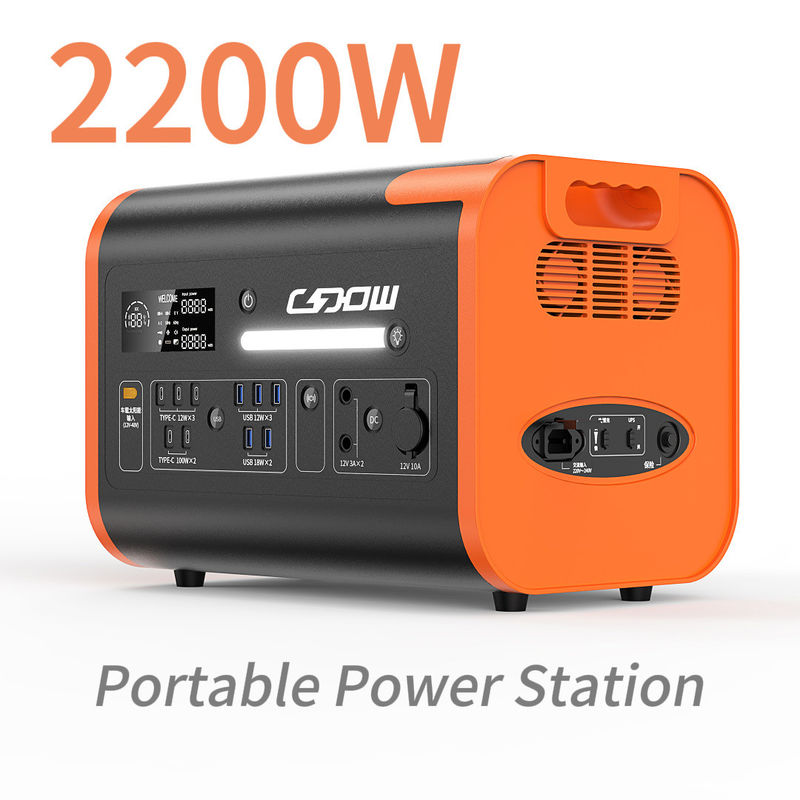 2000Wh centrale électrique portable Banque d'alimentation Générateur solaire pour la personnalisation et la maison