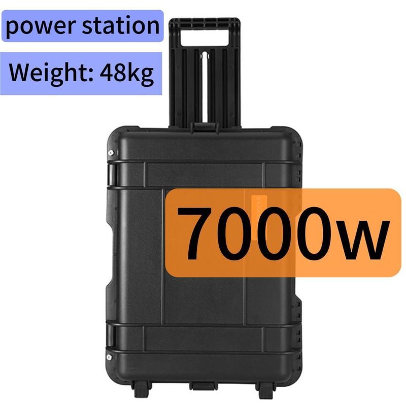 Marché d'Amérique du Nord Générateur solaire portable de 7000 W avec sortie d'onde sinusoïdale pure et CA