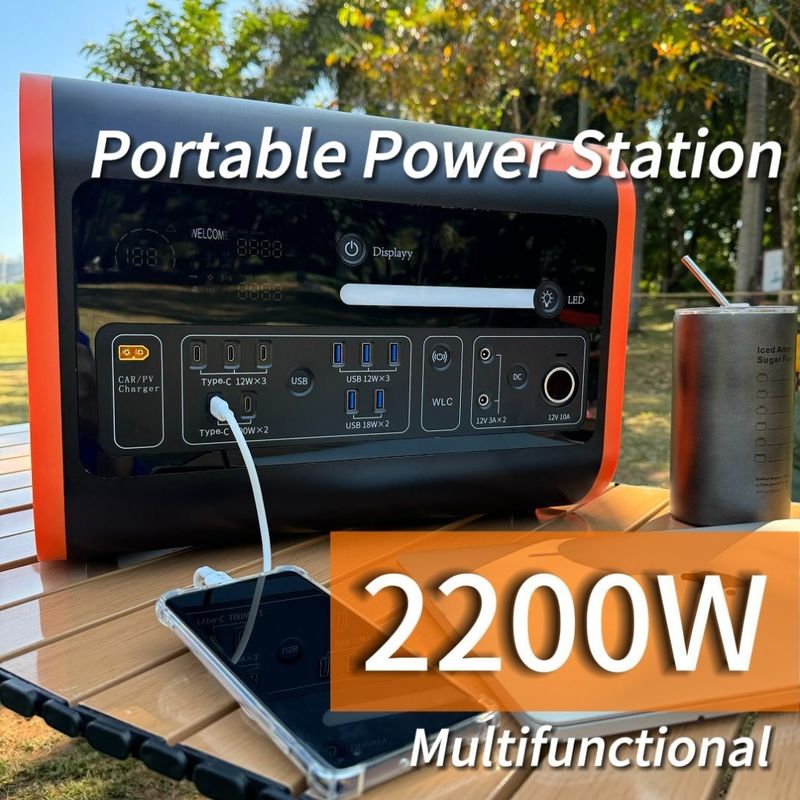 Générateur de centrale solaire portable de 2200W pour camping